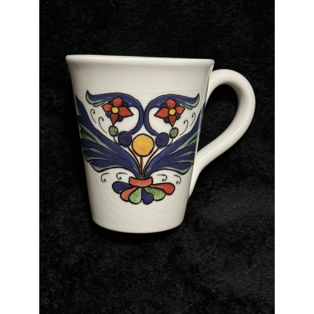 Cerámica‎ Cuore Deruta Style Made in Italy Decal Cup Mug 16oz.